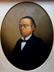 Portrait of Iwakura Tomomi by Ando Nakataro (1861-1912), Meiji era, 19th century, oil on canvas - Tokyo National Museum - DSC05566