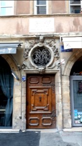 Porte d'entrée de la maison lyonnaise de Louise Labé