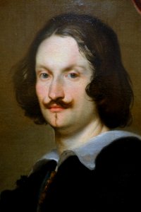 Portrait of a Man, by Bernardo Strozzi, c. 1622-1623, oil on canvas, detail - Blanton Museum of Art - Austin, Texas - DSC08026