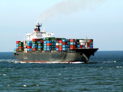 Portland Senator p0 approaching Port of Rotterdam, Holland 08-Jul-2006