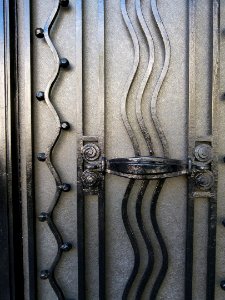 Porte d'immeuble style art nouveau boulevard du Montparnasse - détail 3