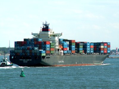 Portland Senator p7 approaching Port of Rotterdam, Holland 08-Jul-2006