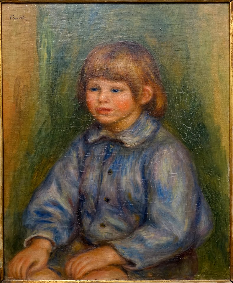 Portrait of Claude Renoir, by Pierre-Auguste Renoir, c. 1908, oil on canvas - Museu de Arte de São Paulo - DSC07269