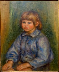 Portrait of Claude Renoir, by Pierre-Auguste Renoir, c. 1908, oil on canvas - Museu de Arte de São Paulo - DSC07269
