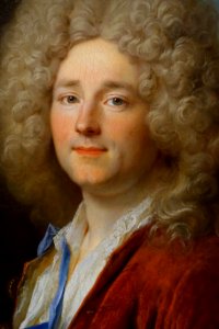 Portrait of a Man by Nicolas de Largilliere, Paris, c. 1715, oil on canvas, detail - Blanton Museum of Art - Austin, Texas - DSC08017