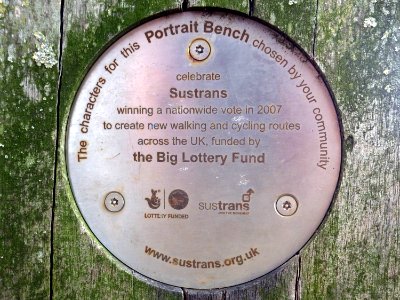 Portrait Bench Sculpture Plaque, Bexhill (2)