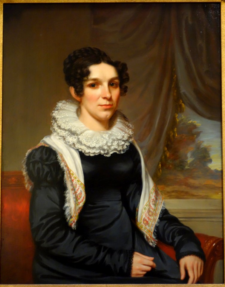 Portrait of Maria Clarissa Leavitt by Samuel Lovett Waldo, c. 1820-1825, oil on panel - Brooklyn Museum - DSC09283