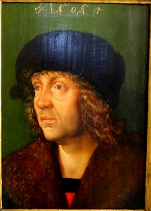 Portrait of a man, by Hans Schauffelein, 1505, oil on panel - Galleria Borghese - Rome, Italy - DSC04635