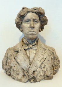 Portrait Bust of Israel Zangwill by Lorado Z. Taft, 1898, plaster - Krannert Art Museum, UIUC - DSC06307
