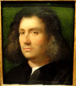 Portrait of a Man, by Giorgione (Giorgio da Castelfranco), Venice, 1506, oil on panel - San Diego Museum of Art - DSC06683 photo