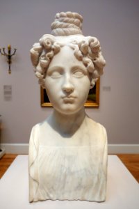 Portrait Herm of a Woman (perhaps Leopoldina Esterhazy, wife of Prince Moritz of Liechtenstein, by Antonio Canova, Italy, 1822, marble - California Palace of the Legion of Honor - DSC07757