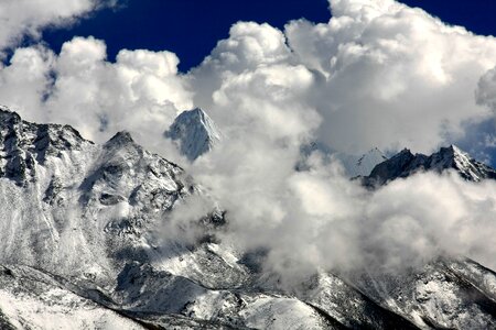 Himalayas cloud mood mountains photo