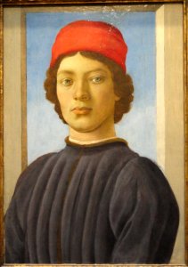 Portrait of a Youth, Filippino Lippi, c. 1485, oil on panel - National Gallery of Art, Washington - DSC08876