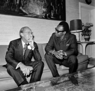 Prins Bernhard in Zaire (voorheen Belgisch Congo), Bernhard en Mobutu, Bestanddeelnr 926-6041