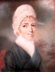 Portrait of Joyce Mears Myers by Edward Green Malbone, c. 1803, oil on ivory