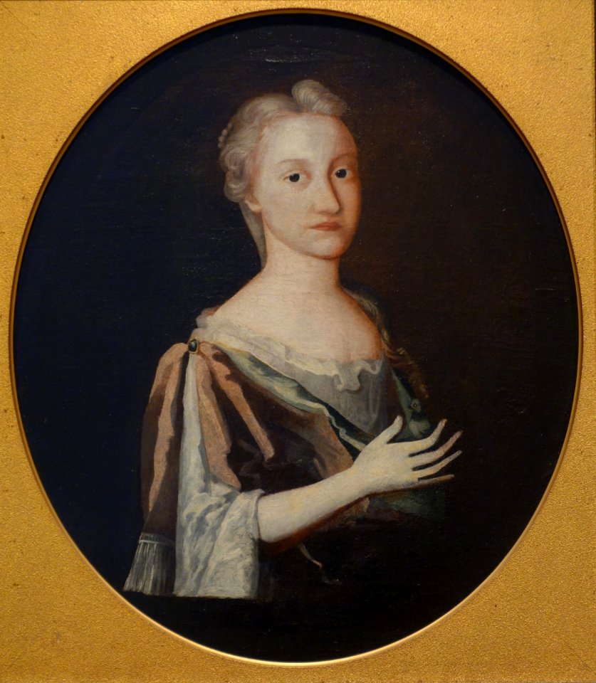 Portrait of Freake Kitchen, artist unknown, c. 1730, oil on canvas - Chazen Museum of Art - DSC02619