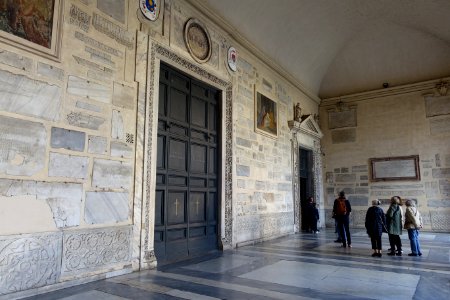 Portico - Santa Maria in Trastevere - Rome, Italy - DSC00435