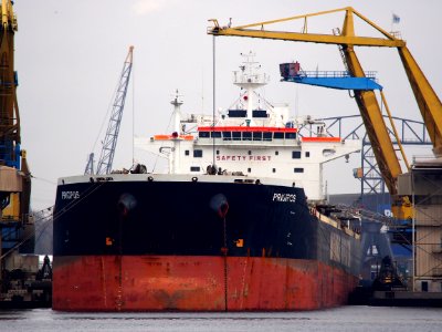Prigipos (ship, 2007) IMO 9343883 Callsign SZRF, Port of Amsterdam pic1