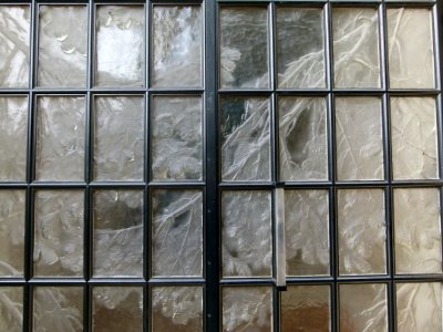 Porte vitrée Lalique Cours Albert 1er Paris
