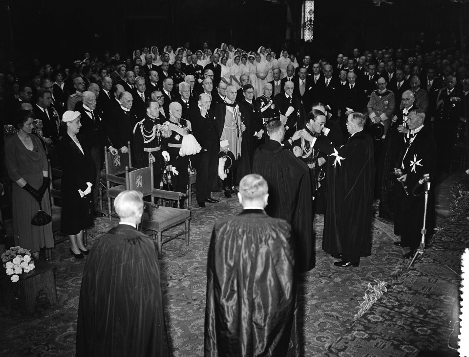 Prins Bernhard Landscommandeur in de Orde van St. Jan Ridderzaal, Bestanddeelnr 906-5499
