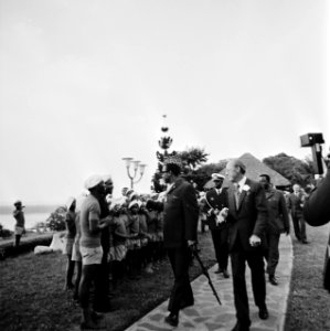 Prins Bernhard in Zaire (voorheen Belgisch Congo), Bernhard en Mobutu, Bestanddeelnr 926-6043