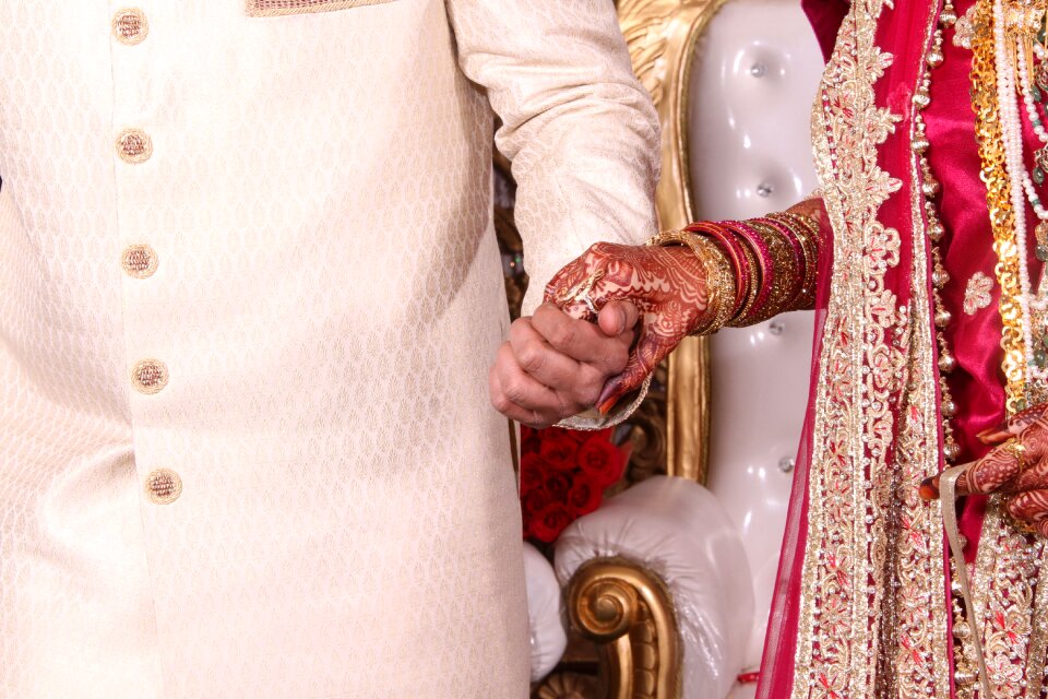 Indian couple together traditional