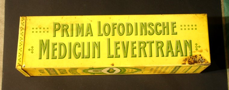 Prima Lofodinsche Medicijn Levertraan, Dr PF van Hamel Roos en Harmens Wz, blik, pic4