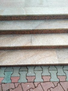 Pretty natural stone used for steps