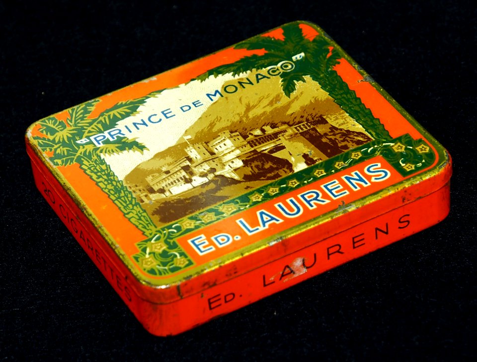 Prince de Monaco Ed Laurens cigaretten blikje, foto4