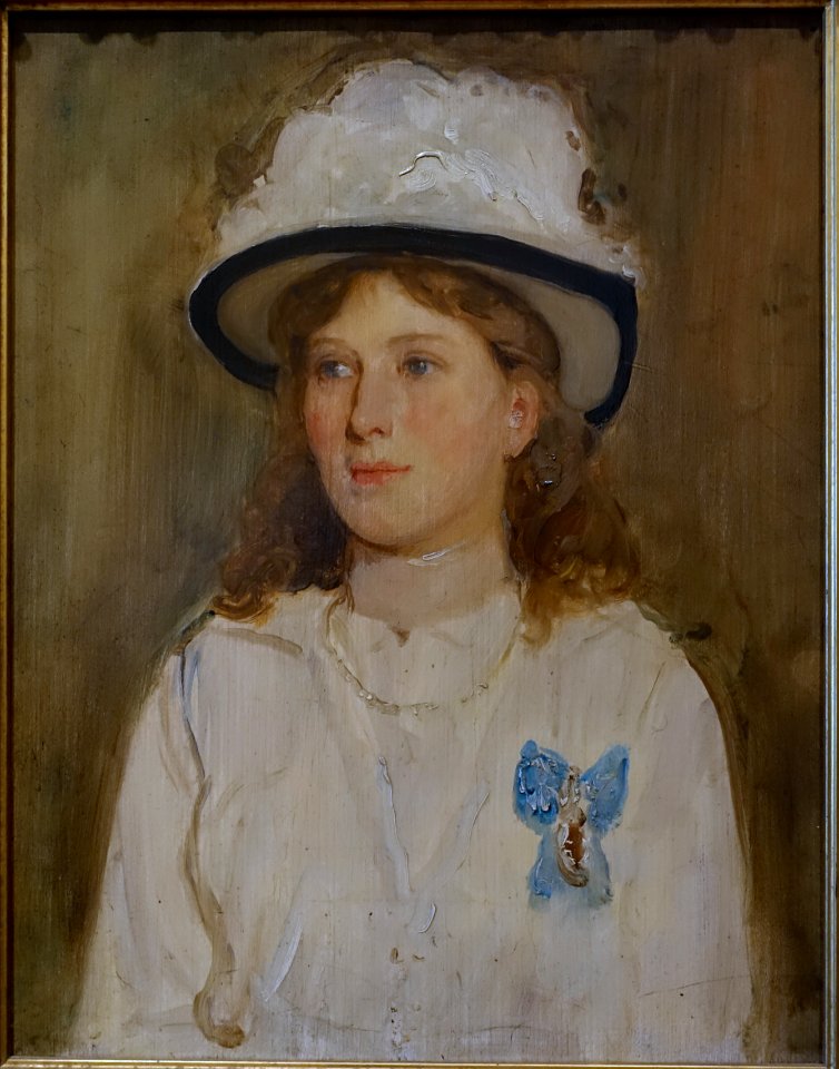 Princess Mary as a girl, by Solomon J. Solomon, 1911, oil on canvas - Harewood House - West Yorkshire, England - DSC01791