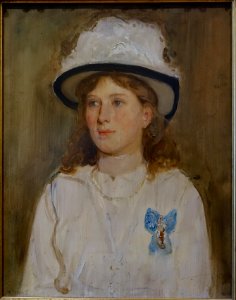 Princess Mary as a girl, by Solomon J. Solomon, 1911, oil on canvas - Harewood House - West Yorkshire, England - DSC01791