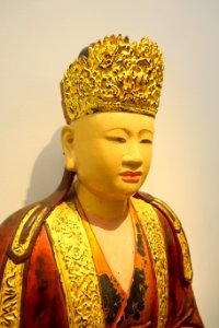 Princess Le Thi Ngoc Duyen, view 2, But Thap pagoda, Bac Ninh province, 1647 AD, lacquered wood - Vietnam National Museum of Fine Arts - Hanoi, Vietnam - DSC04905