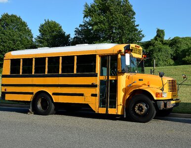 School bus america yellow photo