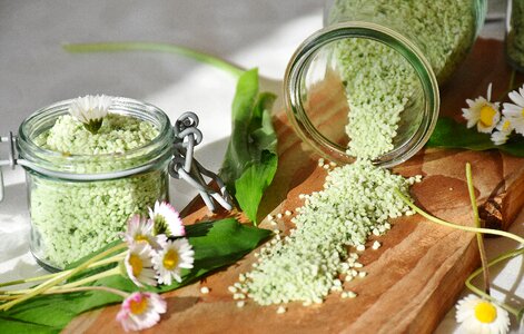 Grains of salt cooking ingredients taste photo