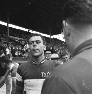 Prins Bernhard bij finish ronde van Nederland, Jo de Ro (kop), Bestanddeelnr 917-7789