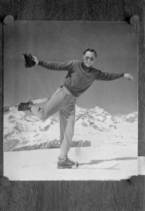 Prins Bernhard aan het skiën, Bestanddeelnr 13823