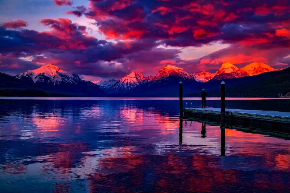 Water reflections sky