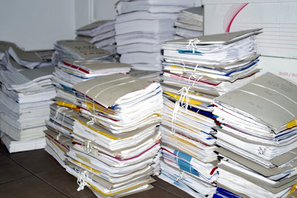 Briefcase papers old