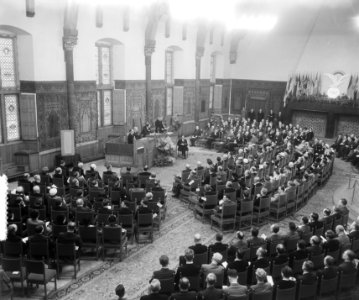 Prins Bernhard opent 46e jaarvergadering der Fédération Aéronautique Internation, Bestanddeelnr 905-7248