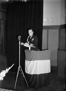 Prins Bernhard houdt openingsrede, Bestanddeelnr 902-2820