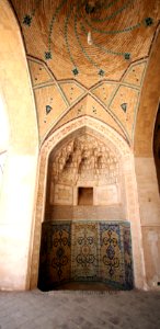 Prayers shrine in Agha Bozorg Mosque in Kashan, Iran