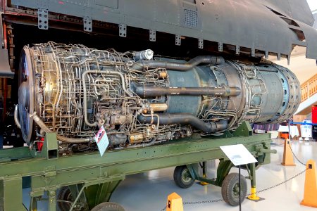 Pratt & Whitney J58-JT11D-20K turbojet engine, 1962 - Lockheed SR-71A Blackbird, 1966 - Evergreen Aviation & Space Museum - McMinnville, Oregon - DSC01040