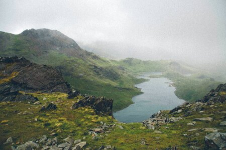 Fog landscape nature