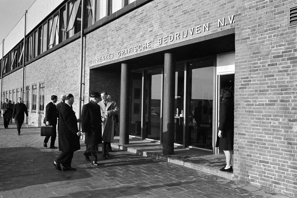 Prins Bernhard opende grafische fabriek te Haarlem, Bestanddeelnr 919-9483
