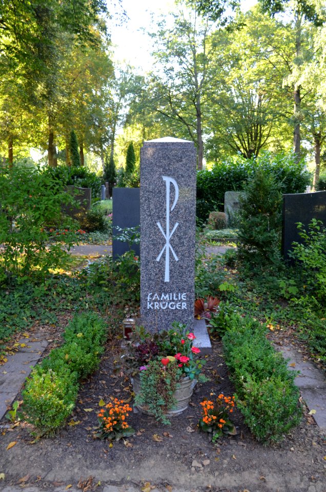 Praunheim, Friedhof, Grab A3 Krüger
