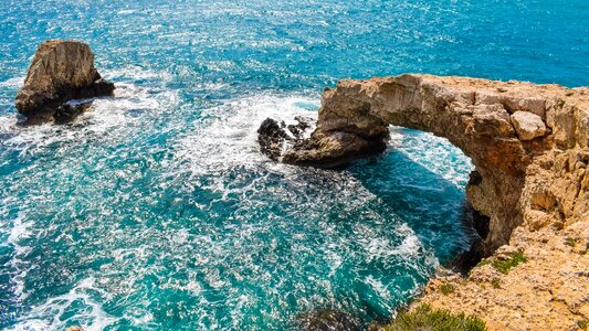 Coast erosion landscape