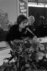 PPR-congres in Den Bosch Ria Beckers in gesprek met Stef Dijkman, Bestanddeelnr 933-4863