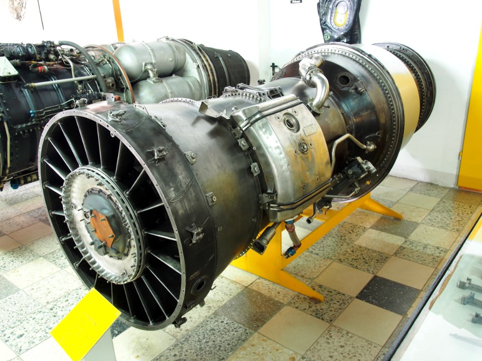 Pratt & Whitney JT3C (1953) used in Boeing 707 and Douglas DC8 at Flugausstellung Hermeskeil, pic1