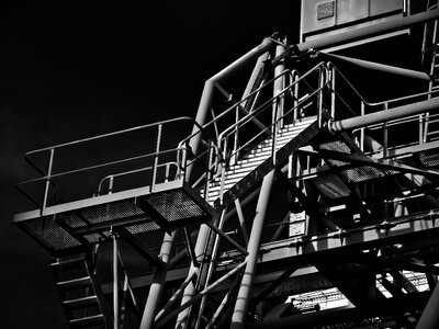 Architecture metal stairs photo