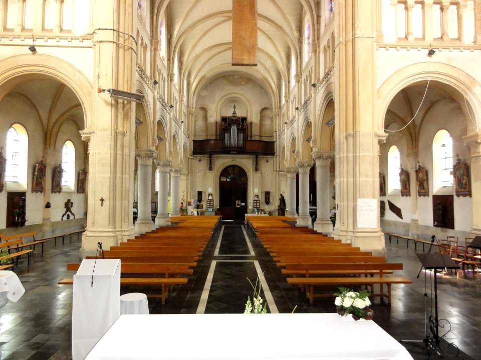 Préseau (Nord, Fr) église Ste Aldegonde, intérieur